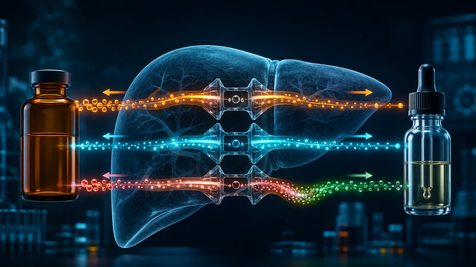 Voies bidirectionnelles possibles d'interaction entre CBD et médicaments au niveau du métabolisme